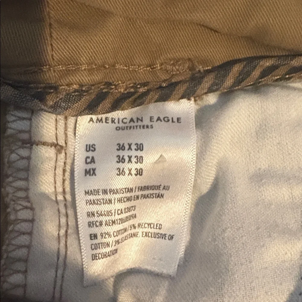 American Eagle Outfitters Men's Flat Front Khaki Chinos